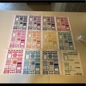 Krissyanne Designs bold color sticker set.